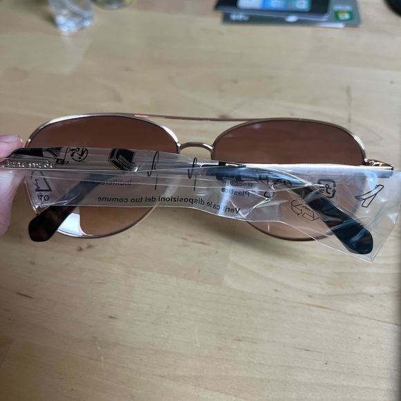 NWT Kate Spade New York Emmaline Rose Gold Sunglasses - Picture 6 of 9